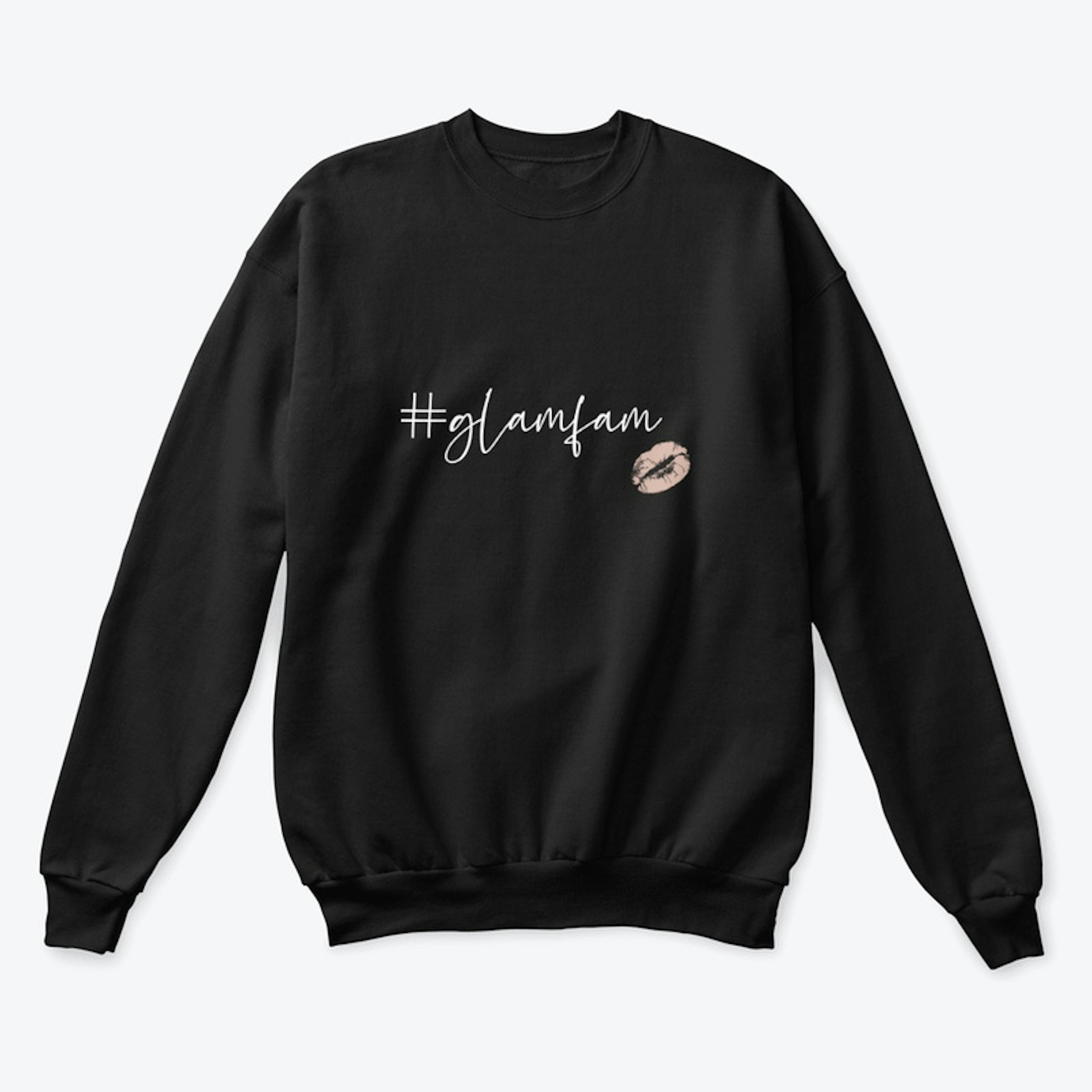 #glamfam classic sweatshirt black